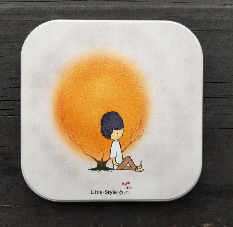 吸水杯垫-接纳 - 杯垫 - 陶 红色