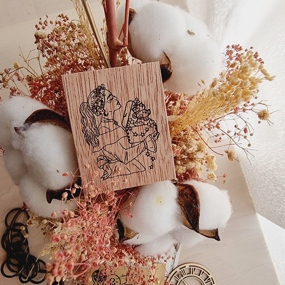 Dream Rubber Stamp (Piscoletters x Elsiewithlove) - 印章/印台 - 木头 