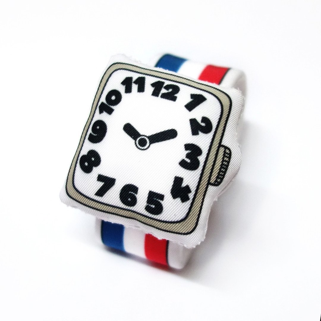 我的第一只布手表(蓝白红条纹) My first Baby Watch (B01F01) - 其他 - 棉 