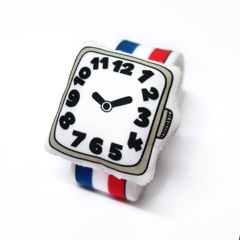 我的第一只布手表(蓝白红条纹) My first Baby Watch (B01F01) - 其他 - 棉．麻 