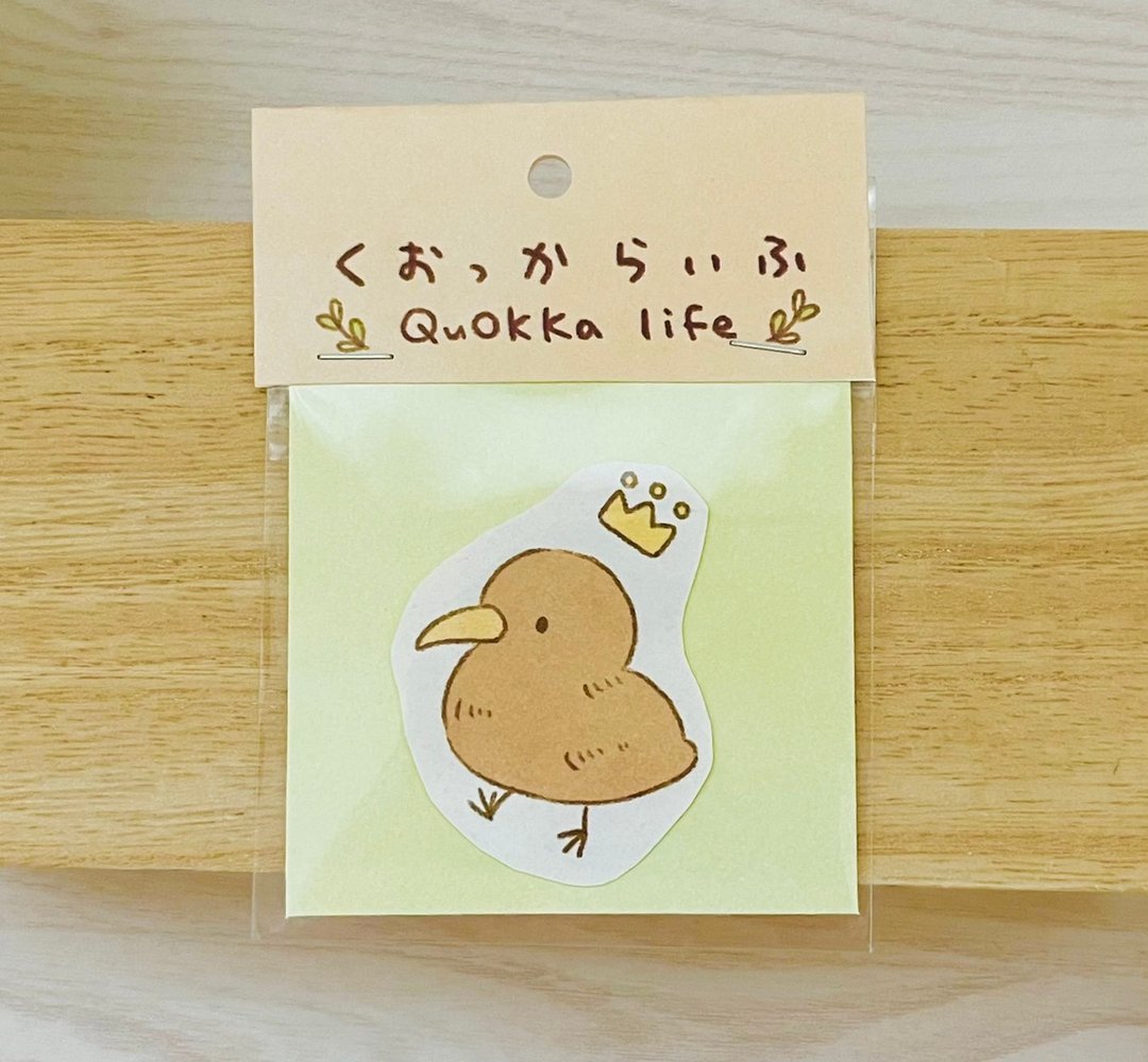 迷你几维鸟贴纸 | 小小的几维鸟 - 贴纸 - 防水材质 绿色