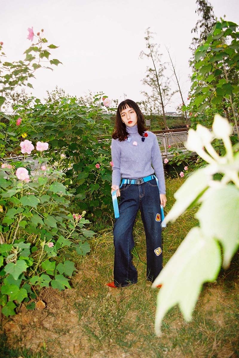 UF9193独立设计17冬新品兔毛绒绞花高领修身毛衣三色 回馈 - 女装针织衫/毛衣 - 聚酯纤维 粉红色