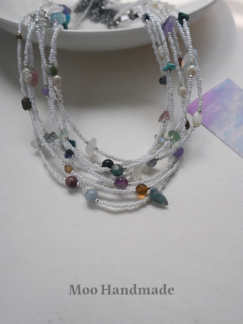 印记系列 - 项链 - 水晶 白色