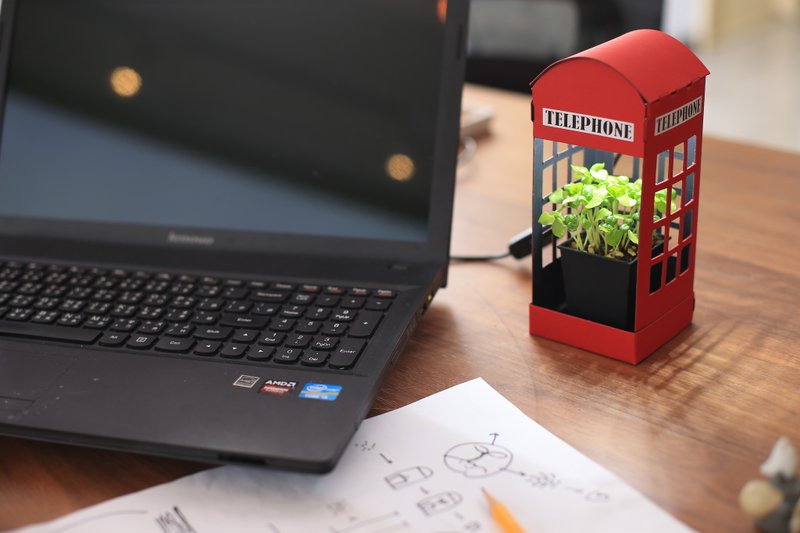 电话亭+柠檬黄瓜 优惠组合 - 植栽/盆栽 - 纸 黄色