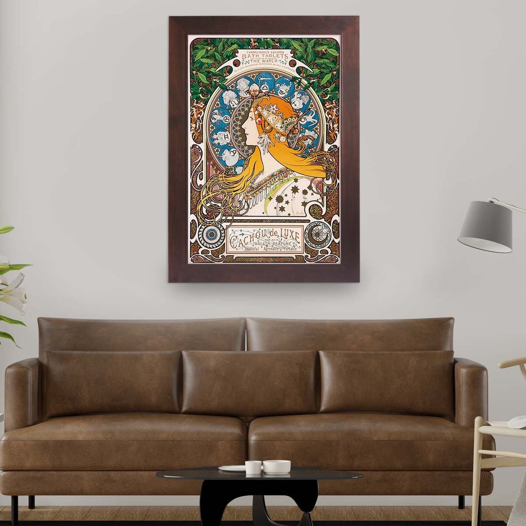 【星座十二宫】慕夏/含框/博物馆级艺术微喷/复制画 - 海报/装饰画/版画 - 纸 多色