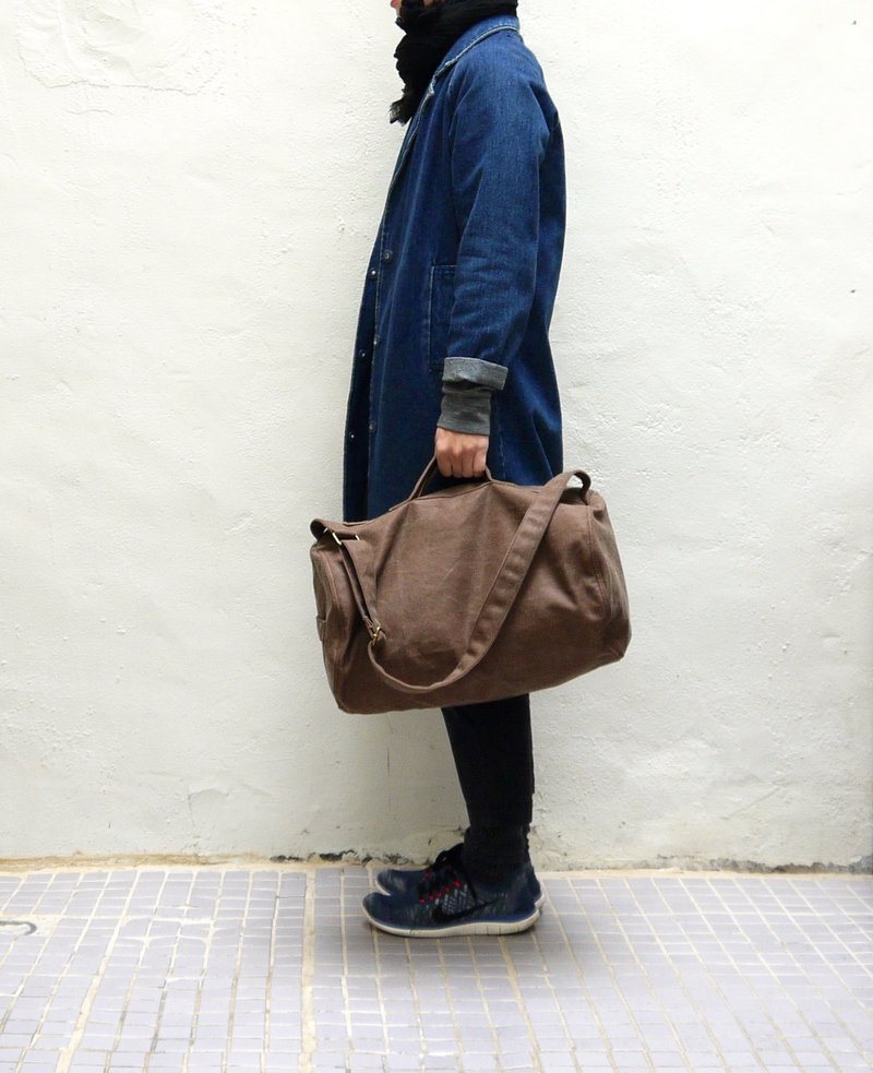 ALEK weekend bag 周末旅行袋 - 侧背包/斜挎包 - 棉．麻 