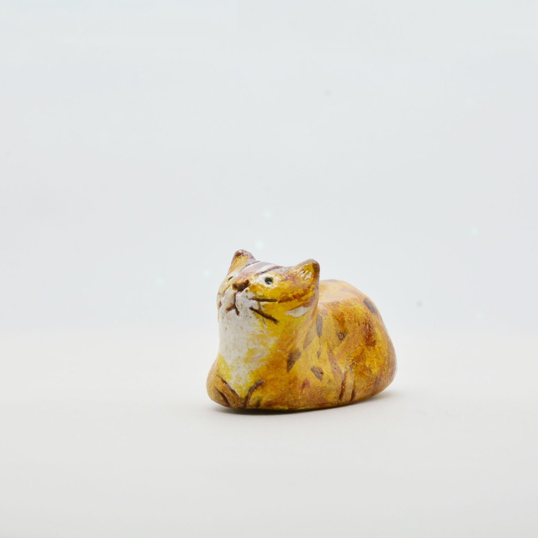 虹霓彩艺Rainbow-neo 石虎 香立 香座 线香座 客订猫 - 花瓶/陶器 - 陶 