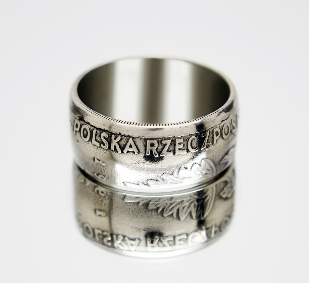 Poland Coin Ring 50 zloty 1980 coin rings for men coin rings for women - 戒指 - 其他金属 