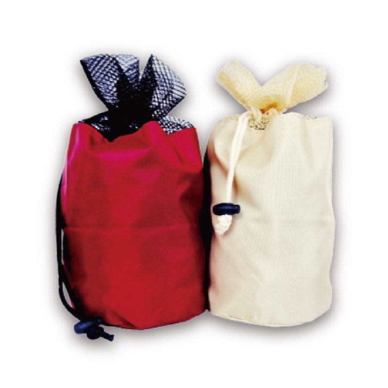 束口收纳袋【宝特瓶回收环保纤维织品】 - 其他 - 环保材料 红色