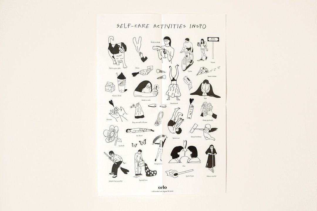 SELF-CARE ACTIVITIES INSPO 疗愈指南・周边海报 - 海报/装饰画/版画 - 纸 白色