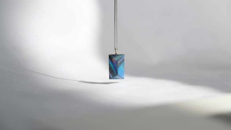 贝壳 轻珠宝 项链 # 7 - 项链 - 银 白色