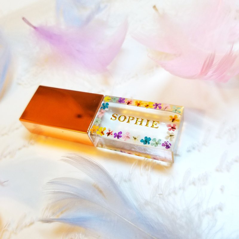 【主图款-花环】定制人名随身碟USB 情侣 闺蜜礼物 伴娘 送礼 - U盘 - 其他材质 