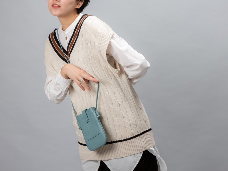 itten-itten / 迷你手拿包 浅绿色 - 侧背包/斜挎包 - 其他材质 