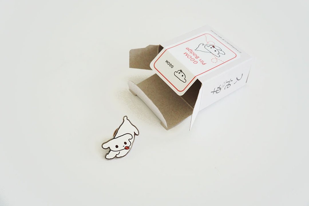 Metal pin bage "Bubble Gum badge" _ 4 character variations - 徽章/别针 - 其他金属 银色