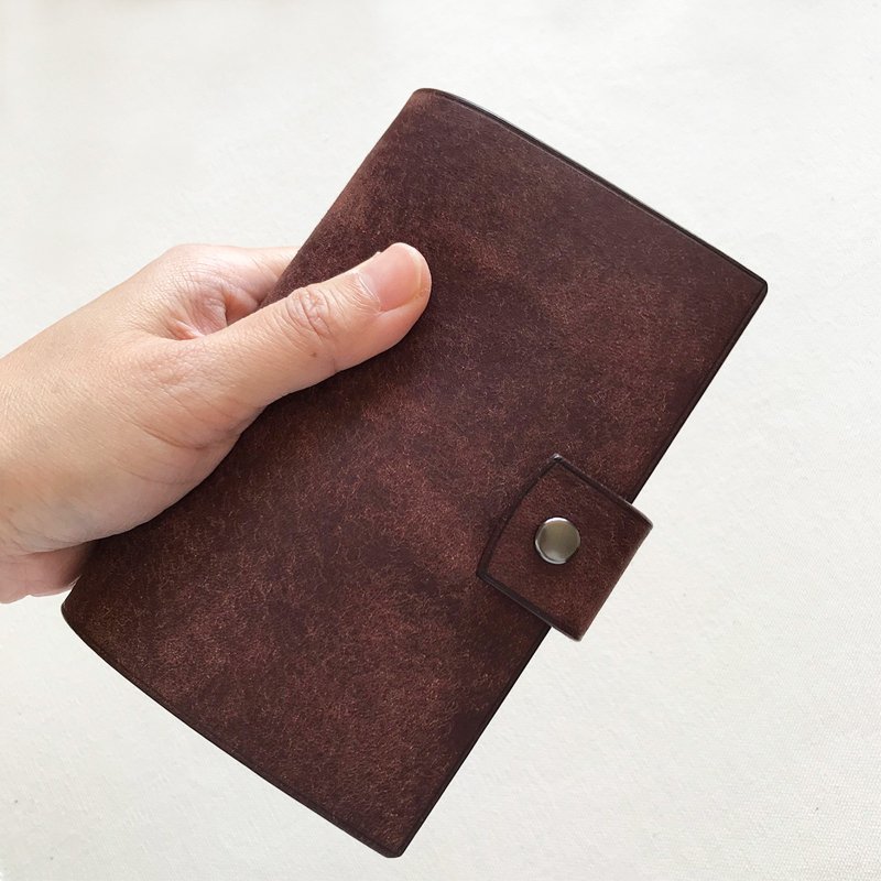 Uffizi A7 六孔活页皮革笔记本/书衣/手帐/手工皮革笔记本/旅行日 - 笔记本/手帐 - 真皮 黄色