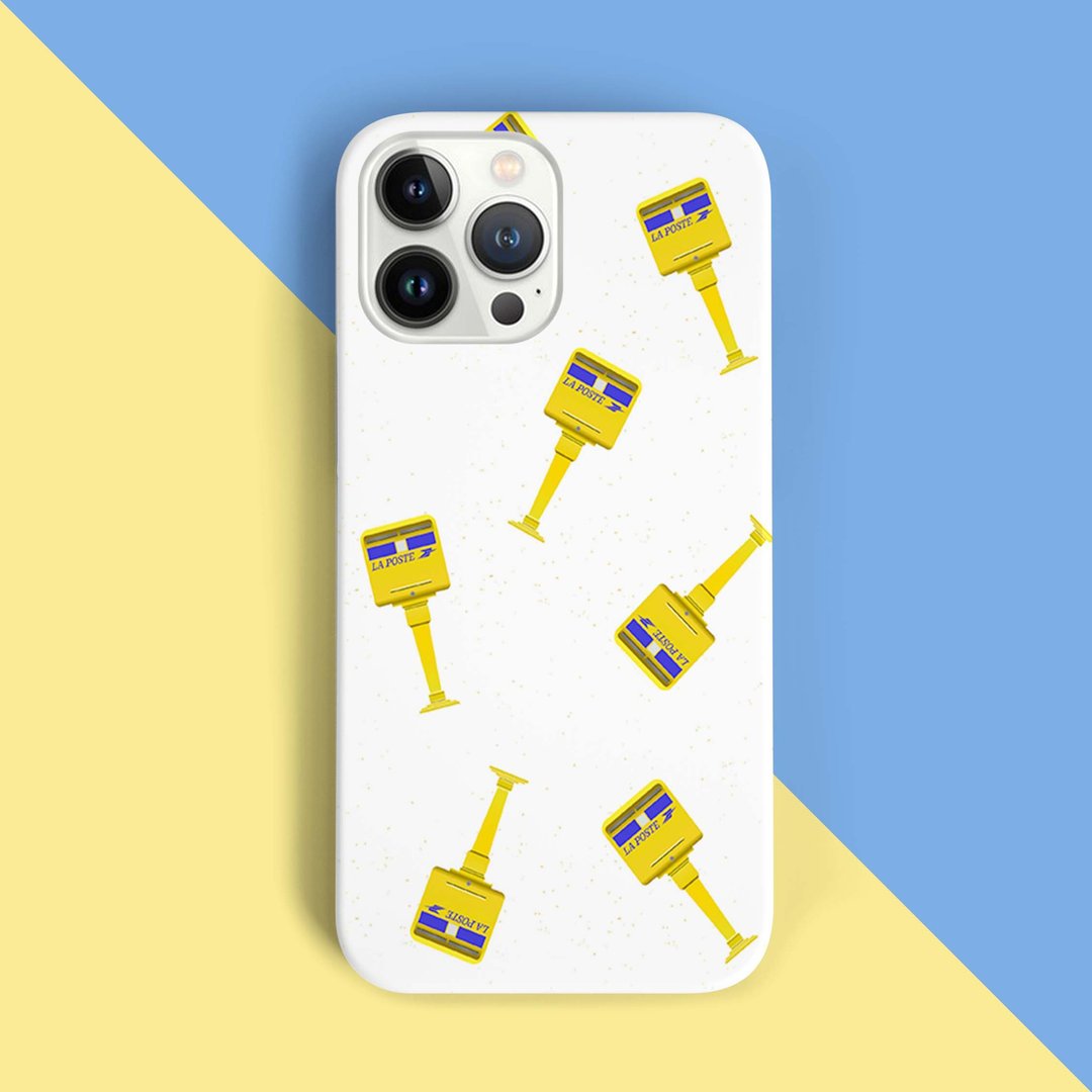 iPhone - Samsung Phone case - Post Box France - 手机壳/手机套 - 塑料 黄色