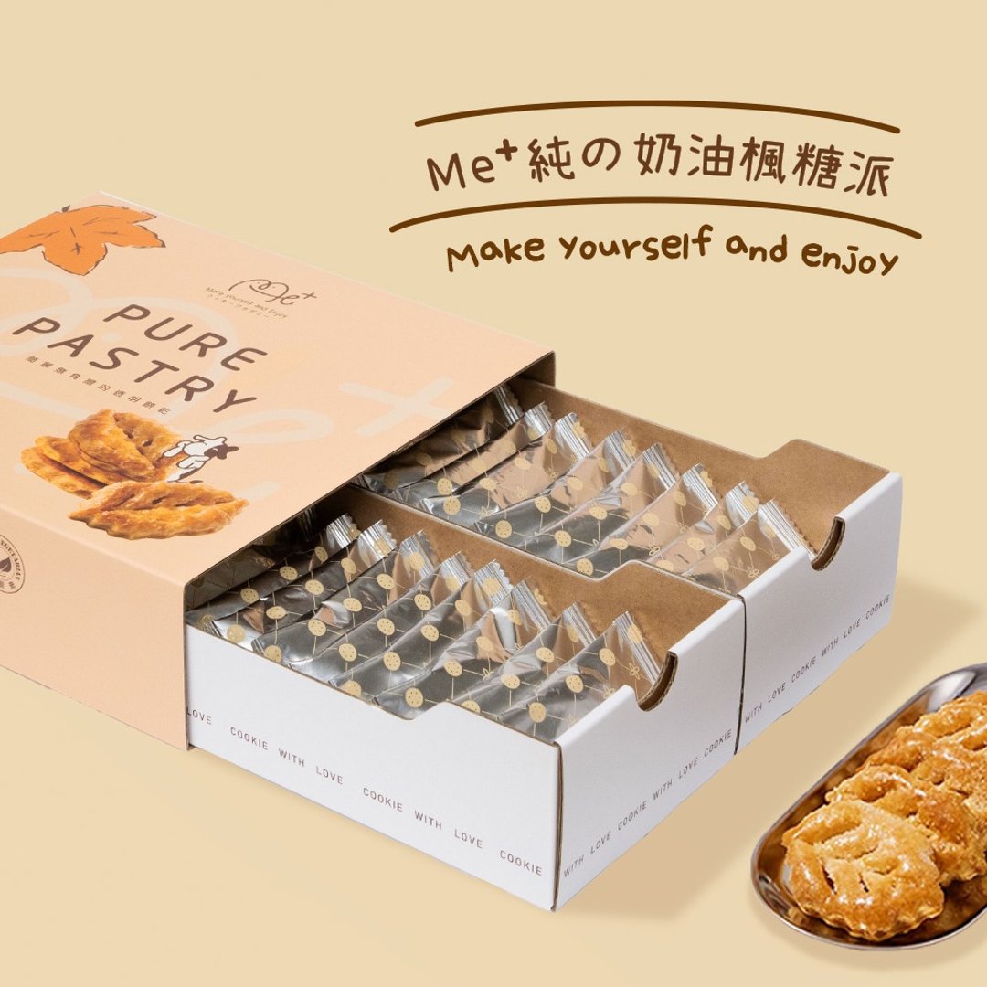 【饼干学院】纯奶油枫糖派 (礼盒附提袋) - 零食/点心 - 新鲜食材 白色