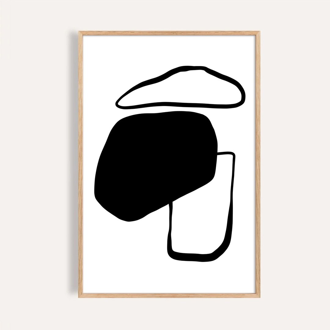 静止的语言 Silent Language / 现代抽象挂画 / 客厅挂画 无框画 - 海报/装饰画/版画 - 纸 
