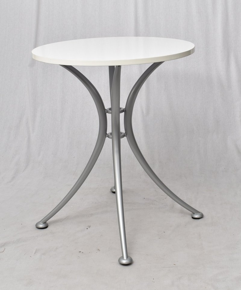 Part Table 80圆桌 银狐色桌脚 洽谈桌 咖啡桌 - 餐桌/书桌 - 其他金属 银色