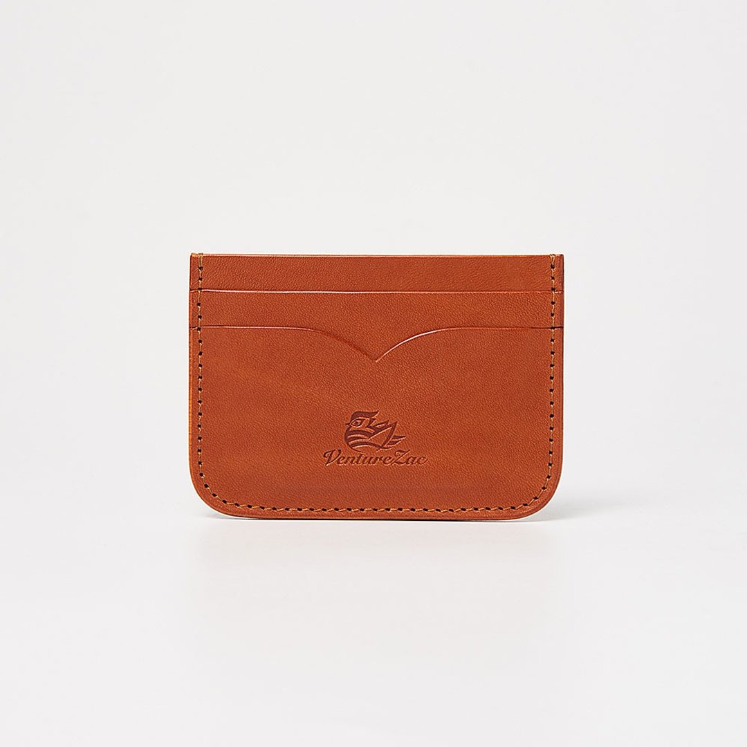 票卡夹 Card Holder / 浅棕 Tan / 免费刻字 - 证件套/卡套 - 真皮 卡其色
