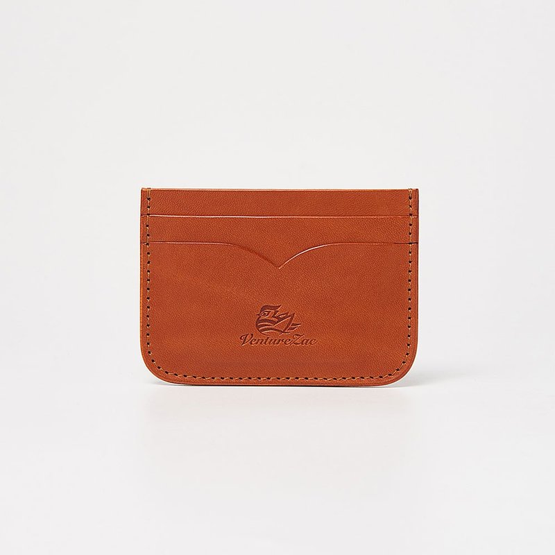 票卡夹 Card Holder / 浅棕 Tan / 免费刻字 - 证件套/卡套 - 真皮 卡其色