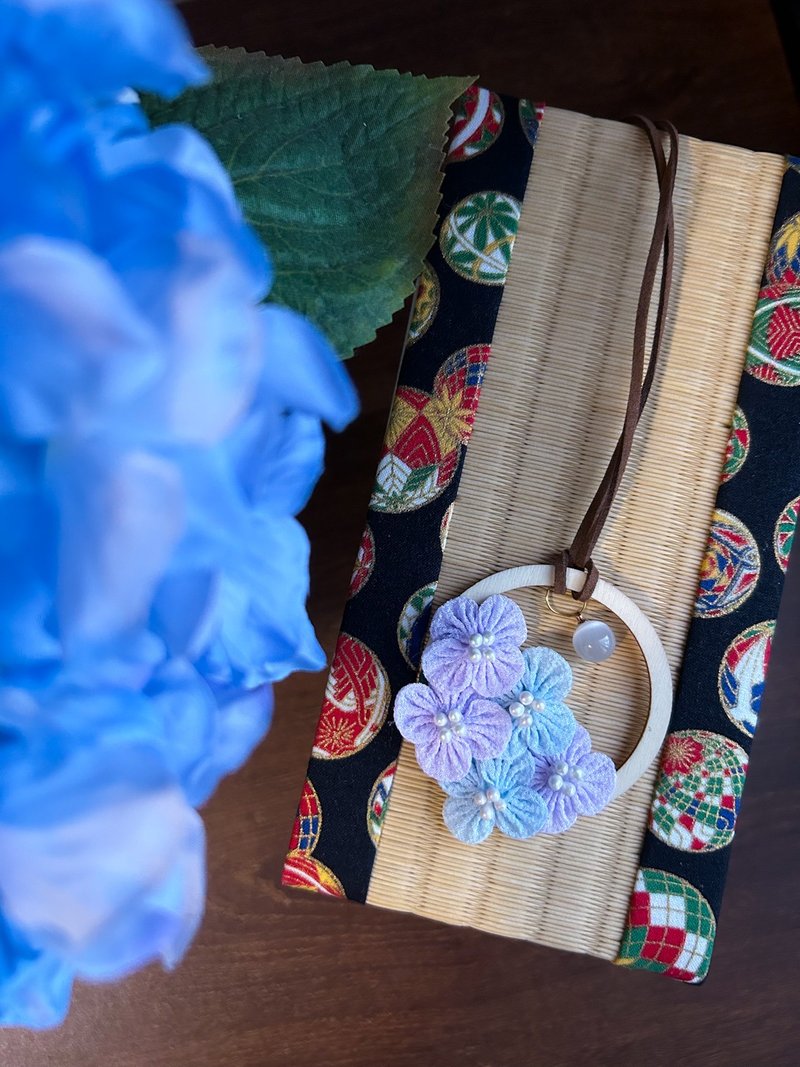 细工布花 绣球花和风布花 项链 - 项链 - 其他人造纤维 多色