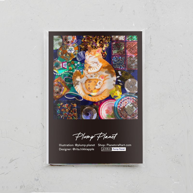 My Treasure【POP ART插画名信片 】 - 卡片/明信片 - 纸 黑色