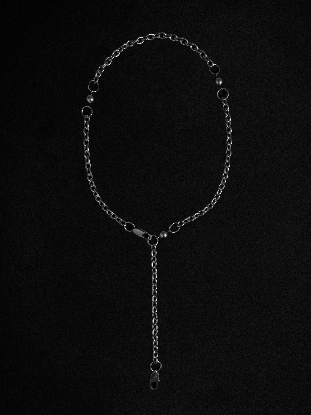 YARD YARN — Paola Neck Chain - 项链 - 不锈钢 银色