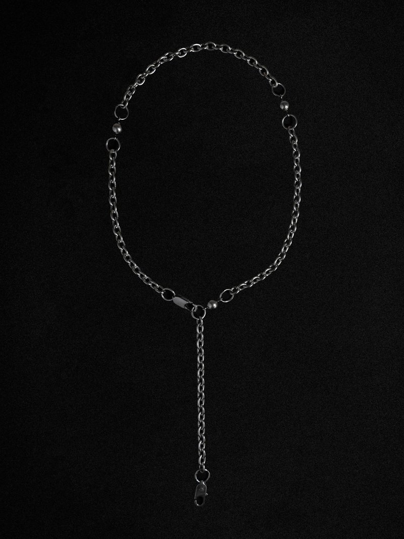 YARD YARN — Paola Neck Chain - 项链 - 不锈钢 银色