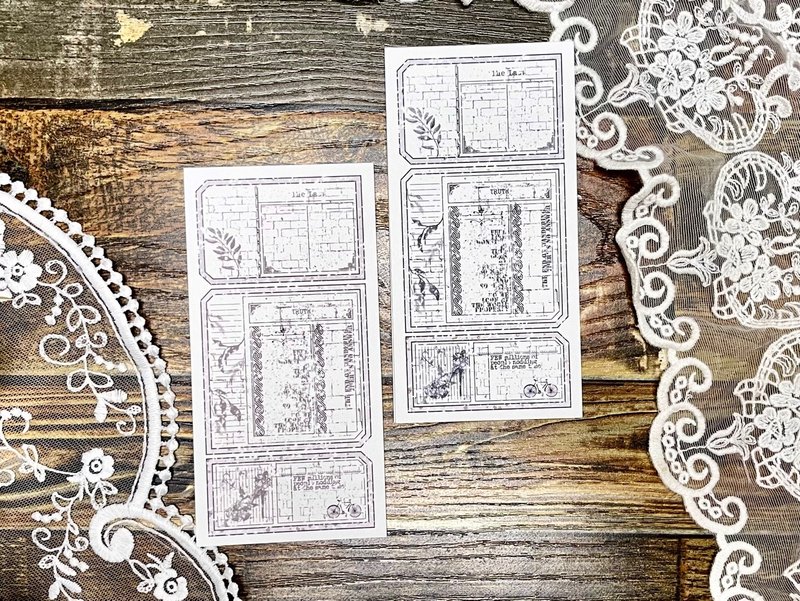 (艺术便条纸) 复古标签设计 两款各 30 张，共 60 张组 - 贴纸 - 纸 多色