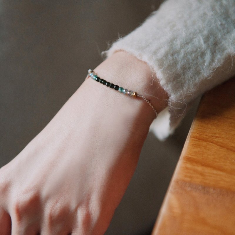 心情手链/纯银-hope - 手链/手环 - 其他金属 绿色