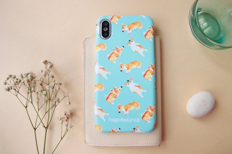 柯基犬 哥基 小狗 手机壳 iPhone 12 13 14 15 16 plus pro max - 手机壳/手机套 - 塑料 绿色