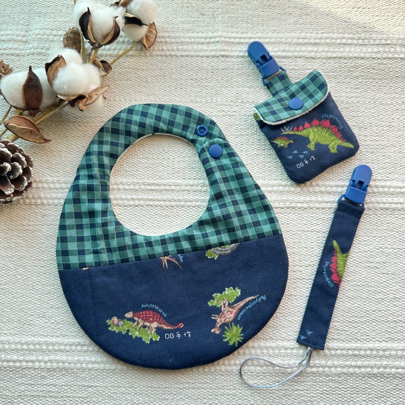 恐龙探险家弥月礼盒 3 件组 - 围嘴/口水巾 - 其他材质 
