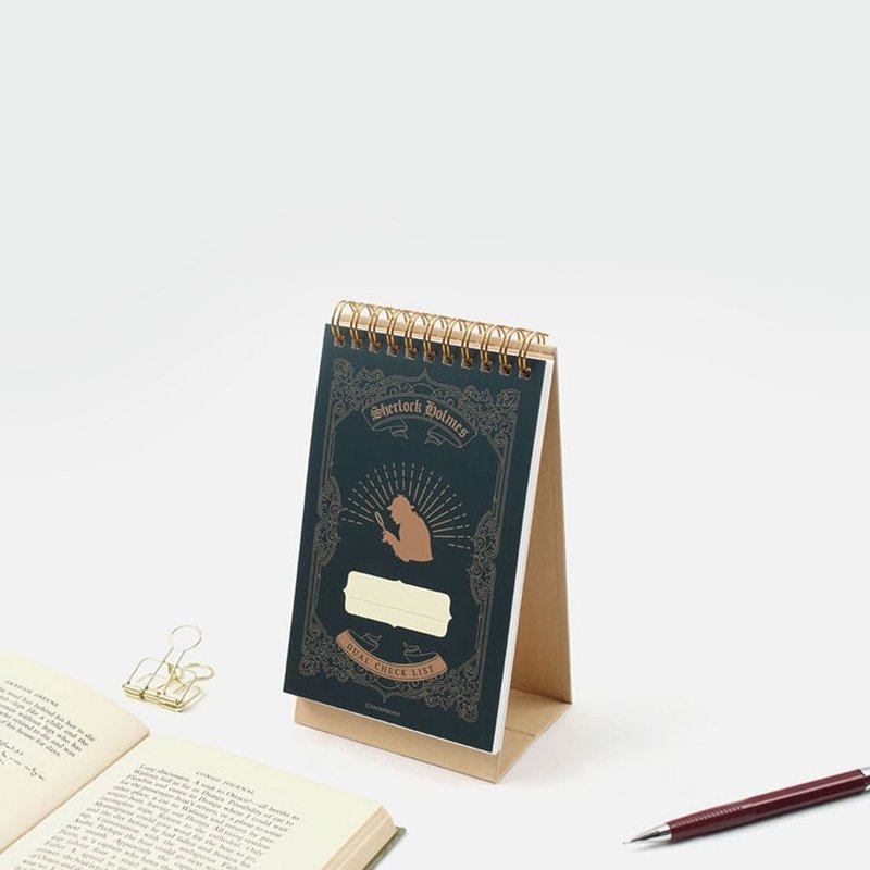 bookfriends 文学待办清单桌立本-福尔摩斯,BZC25544 - 笔记本/手帐 - 纸 绿色