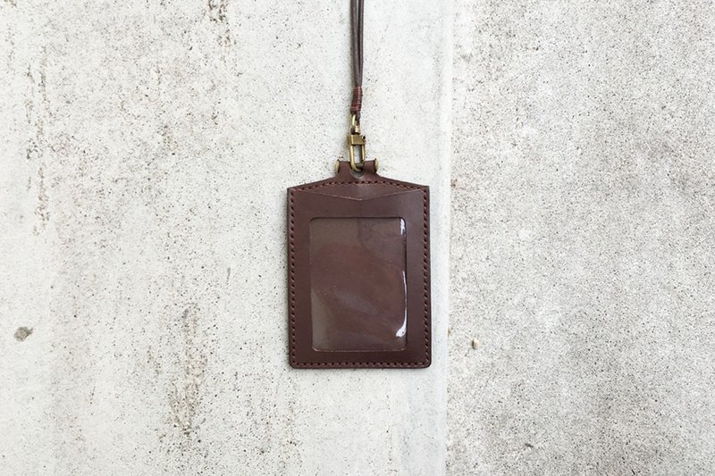 Decanates-皮革识别证套直式-5色 - 证件套/卡套 - 真皮 咖啡色