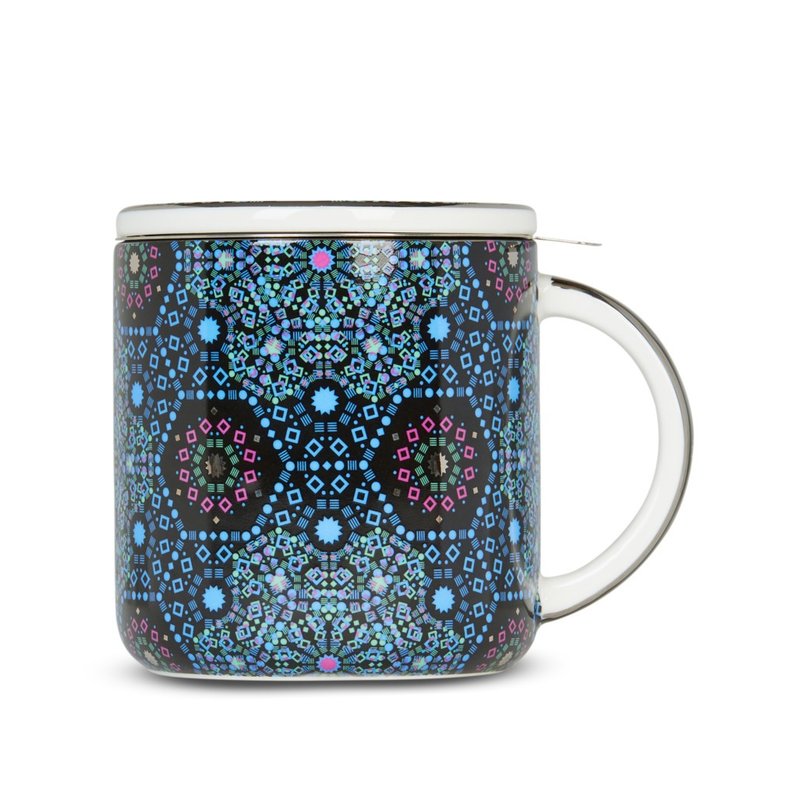 【T2 tea】魔幻摩洛哥系列_马克杯 (黑色款) - 咖啡杯/马克杯 - 瓷 