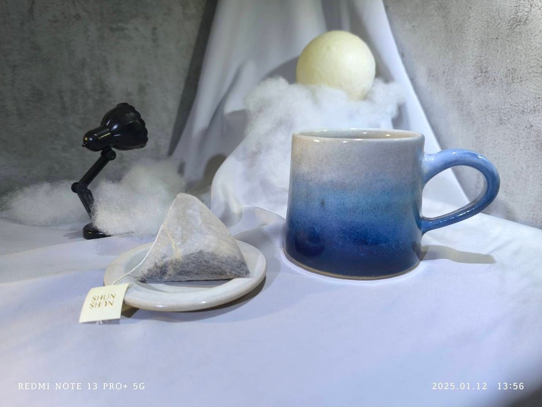海洋山形杯-约330ml,茶杯,马克杯,水杯,咖啡杯,杯盖 - 咖啡杯/马克杯 - 陶 多色