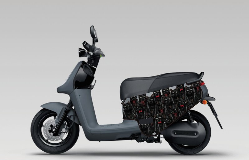 BLR gogoro 车身造型保护套 iD220 黑猫 - 其他 - 聚酯纤维 黑色