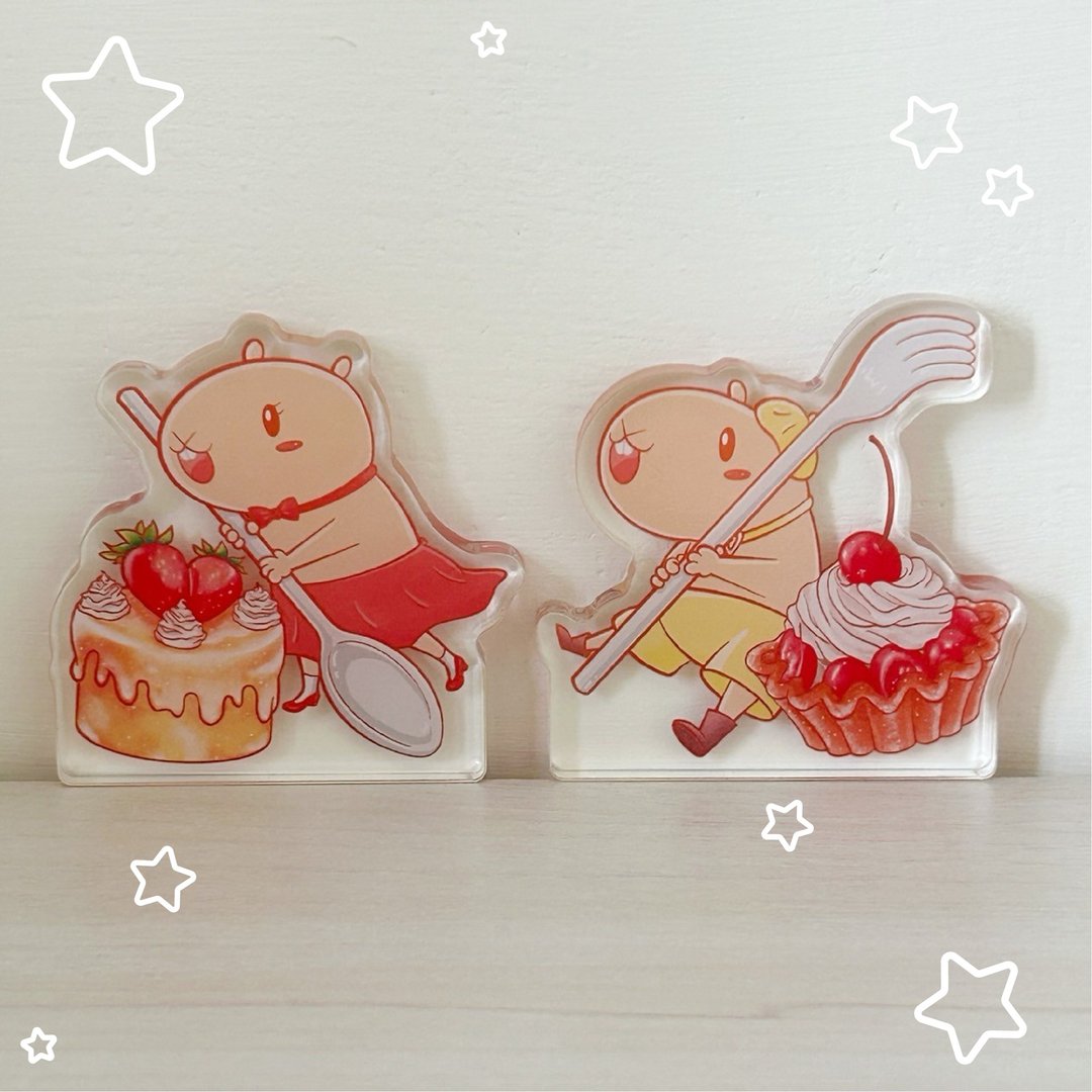 水豚/卡皮巴拉/capybara/カピバラ | 饭友 | 塑胶立牌 |  7mm厚 - 摆饰 - 塑料 