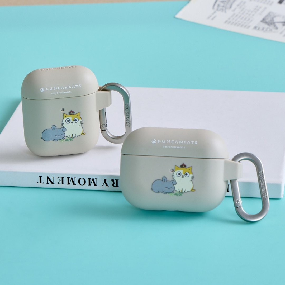 黄阿玛陪伴灰胖强悍防摔 AirPods 保护套 - 耳机收纳 - 塑料 多色