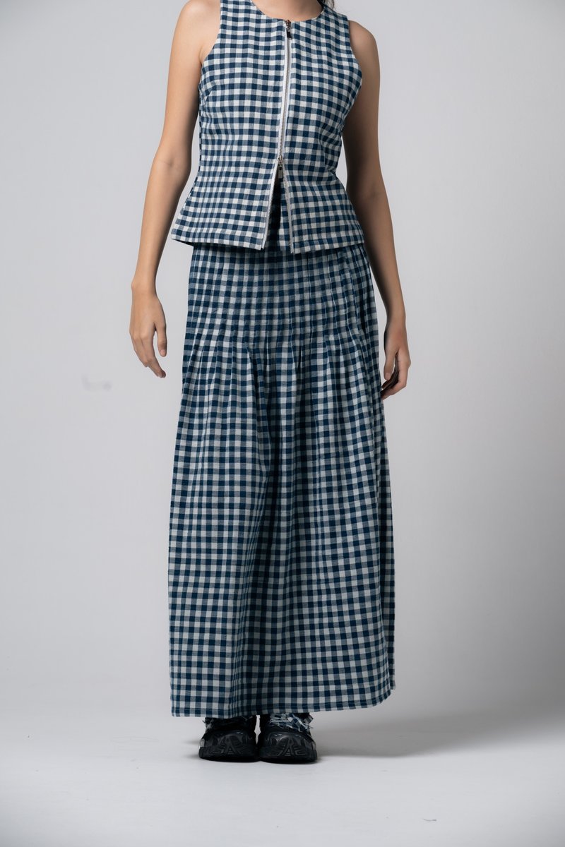 Palit Jane skirt (Gingham) - 裙子 - 棉．麻 