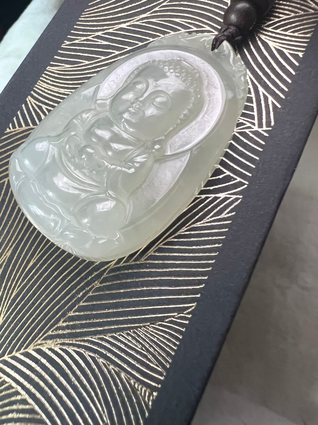心相 - 冰透玉髓庄严宝宝佛项链挂坠/平安/贴身配戴/送礼 - 项链 - 玉石 透明