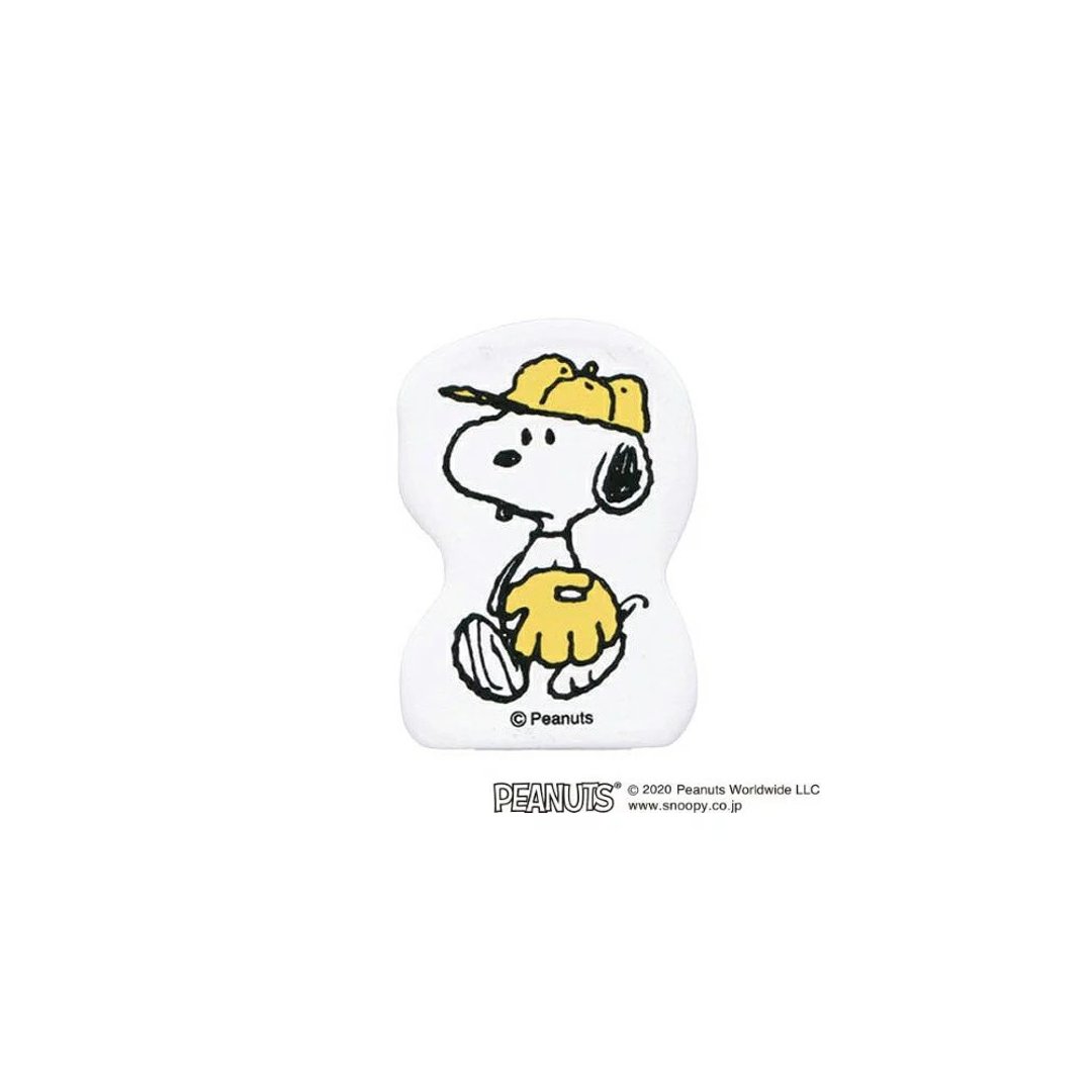 【KODOMO NO KAO】Snoopy木头造型印章 H 打棒球 - 插画/绘画/写字 - 木头 