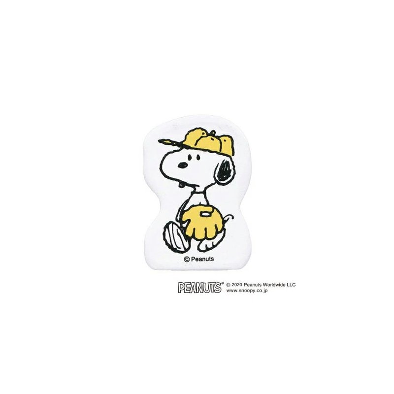 【KODOMO NO KAO】Snoopy木头造型印章 H 打棒球 - 插画/绘画/写字 - 木头 