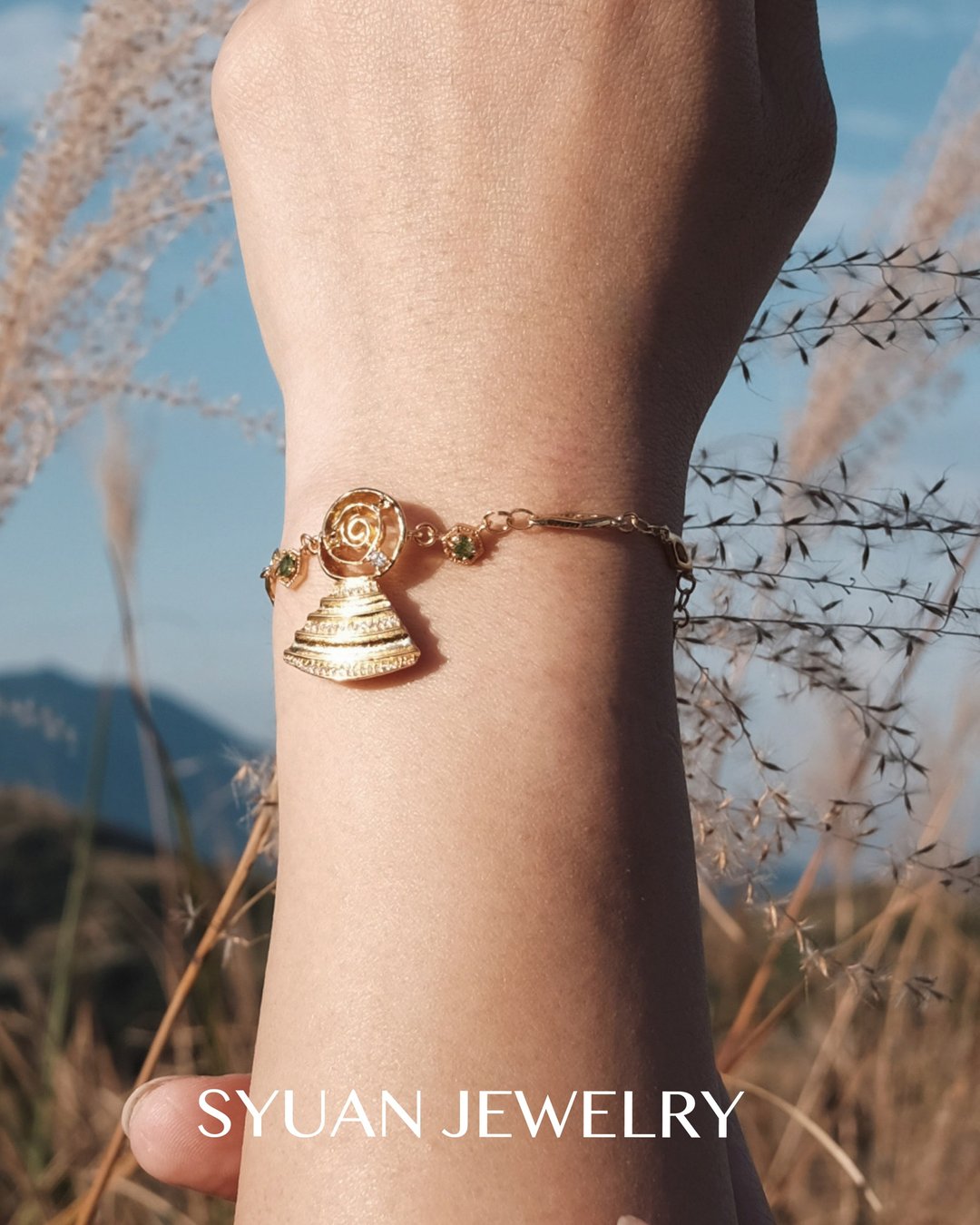 Golden Tree—金树锆石手链 生日 情人节礼物 - 手链/手环 - 其他金属 