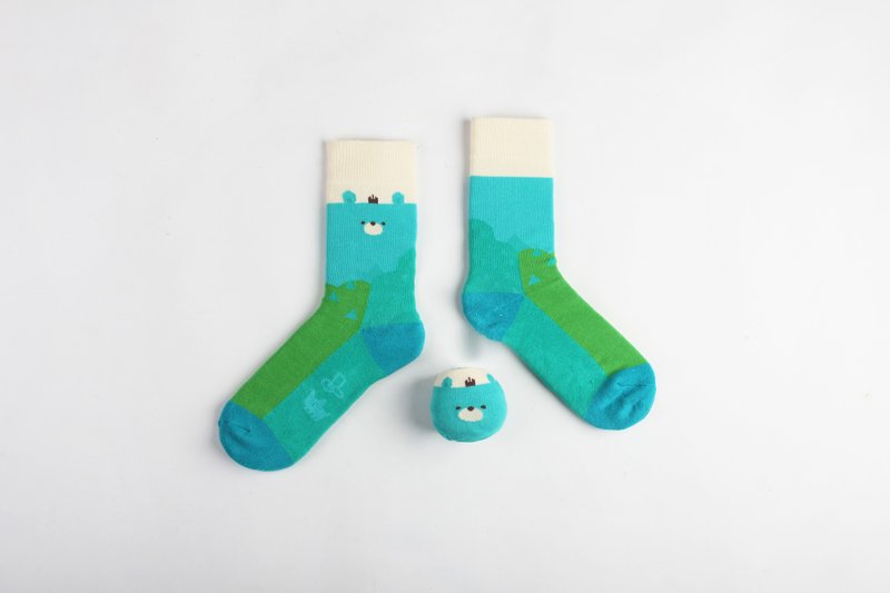 跟贝尔去踏青球袜-Ball Socks x 小黄间 - 袜子 - 其他材质 蓝色