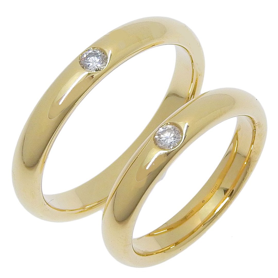 【日本直送】HARRY WINSTON 经典钻石结婚对戒 13.5 号 戒指 18K સન (黄 K 金) × 钻石 约 7.4g【中古】 - 戒指 - 贵金属 金色