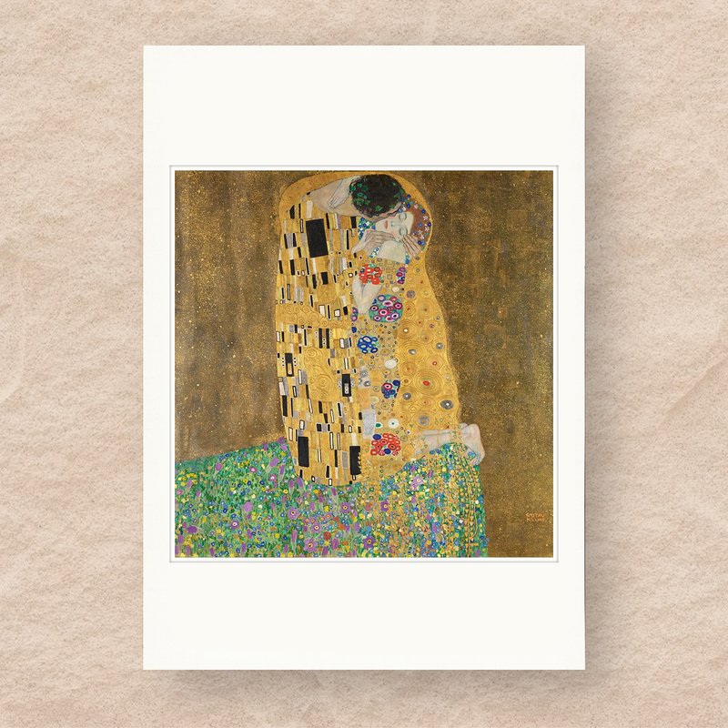 【 艺术画卡 】克林姆・吻 | B4画卡 - 海报/装饰画/版画 - 纸 金色