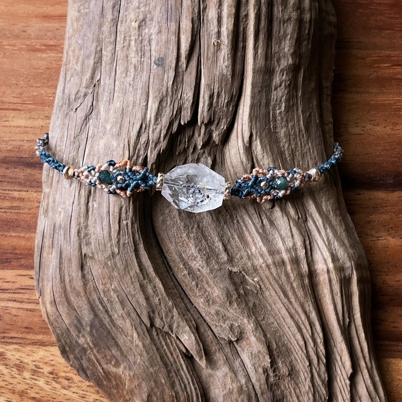 闪灵钻蜡线编织手环 - 手链/手环 - 聚酯纤维 多色