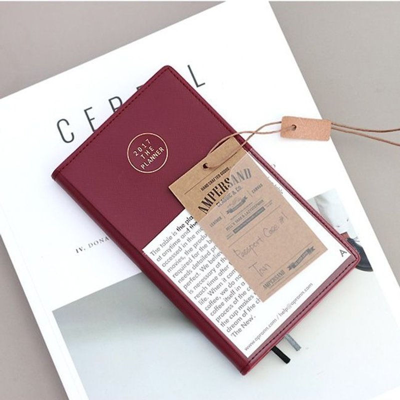 Dessin-iconic-手帐年历-2017经典随身周志(时效)-酒红,ICO87274 - 笔记本/手帐 - 纸 红色